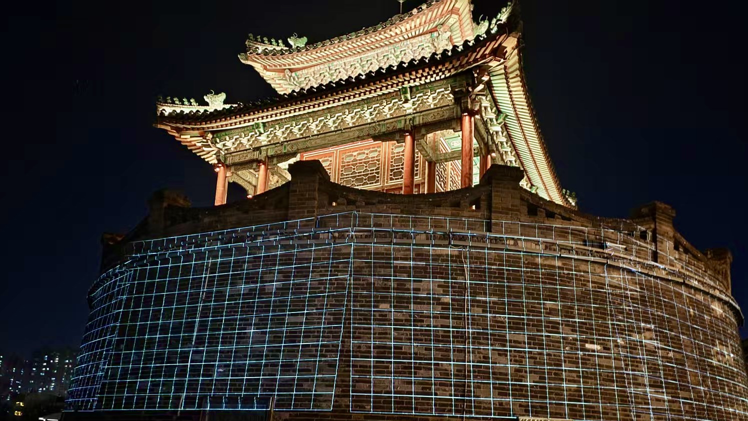 数字光影·闪耀丛台 | 邯郸丛台公园光影秀展现千年文化魅力